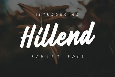 Hillend font